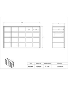 Poltex Inc Microtube Box Freezer Rack-4x5 pocket