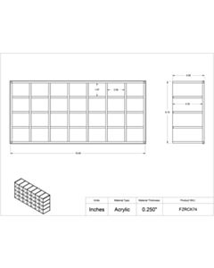 Poltex Inc Microtube Box Freezer Rack-4x7 pocket