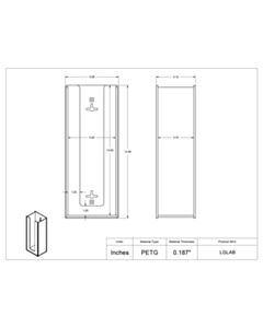 Poltex Inc Large Lab Wipe Holder PETG (Wall Mount)
