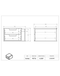 Poltex Inc Two Drawer/Logbook Holder Unit