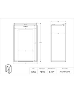 Poltex Inc Locking Mask Box Holder-3 Box (Wall Mount)
