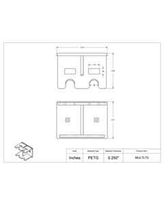 Poltex Inc Multichannel Pipette Hanger- 2 Position (Wall Mount)