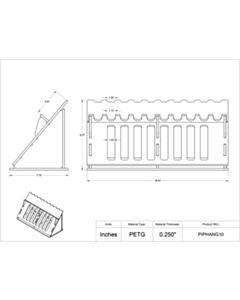 Poltex Inc PIPETTE RACK-10 POSITION (Bump)
