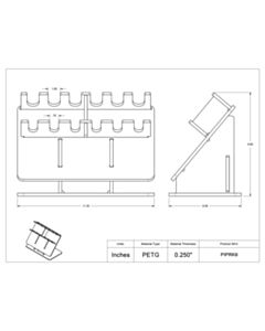 Poltex Inc PIPETTE RACK-6 POSITION (Bump)