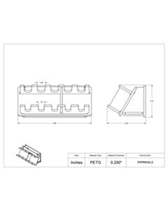 Poltex Inc Wall Pipette Rack-5 Position (Wall Mount)