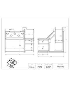 Poltex Inc PETG Pipetting Station-Tip Receptacle, Storage (K14)
