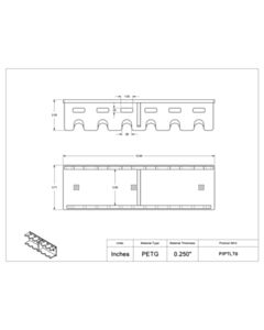 Poltex Inc Pipettor Hanger-6 Position (Wall Mount)