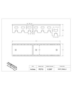 Poltex Inc Pipette Hanger-6 Position + Multichannel 1 (Magnets 3)