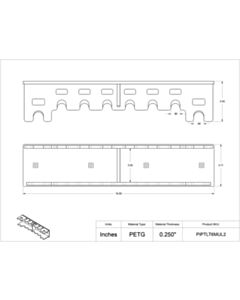 Poltex Inc Pipette Hanger-6 Position + Multichannel 2 (Magnets 4)