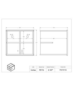 Poltex Inc Protective Eyewear Holder-4 Position (Magnets 3 Inst)
