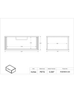 Poltex Inc Benchtop Simple Riser Shelf w/Drawer-12x8x5 (Bump)