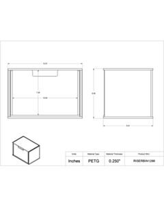 Poltex Inc Benchtop Simple Riser Shelf w/Drawer-12x8x8 (Bump)
