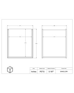 Poltex Inc Sani/Clorox Wipe Holder-1 Pocket (VHB Tape)