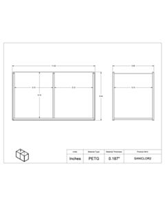 Poltex Inc Sani/Clorox Wipe Holder-2 Pocket (VHB Tape)