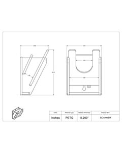 Poltex Inc Worth 7000 RF Terminal Holder (VHB Tape)