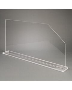 Poltex Inc Free-standing Acrylic Splash Shield-17Tx35.6W (Bump)