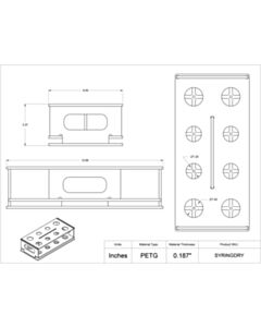 Poltex Inc Syringe Drying Rack-8 position (Bump)