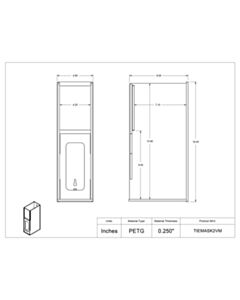 Poltex Inc Tie-On Mask Holder-2VM (Wall Mount)