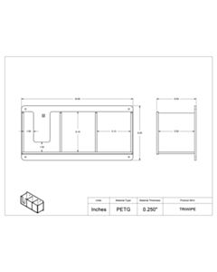 Poltex Inc Triple Wipe Holder-2 Tub, Packet (Magnets 3)