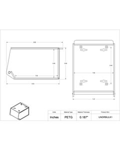 Poltex Inc Undermount Bulk Bin (UNDRSCREW4 Kit)