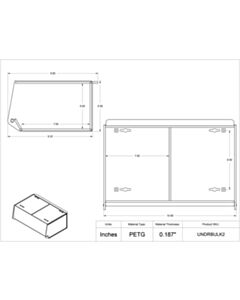 Poltex Inc Undermount Double Bulk Bin (UNDRSCREW4 Kit)