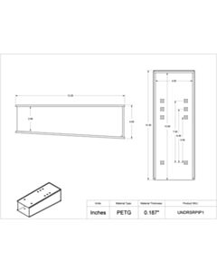 Poltex Inc Undermount Serological Pipette Holder-1 Pocket (UNDRSCREW4 Kit)
