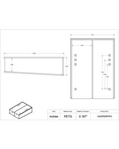 Poltex Inc Undermount Serological Pipette Holder-2 Pocket (UNDRSCREW4 Kit)