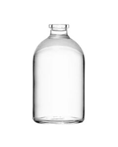 Qorpak 51.6 X 94.5mm 100mL Clear Borosilicate Molded Serum Vial W/ 20mm Standard Crimp Neck Finish