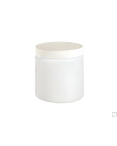 Qorpak 32oz (950mL) Nat.HDPE Straight Sided Round W/89-400 White PP Sturdeeseal PE Foam Lined Cap