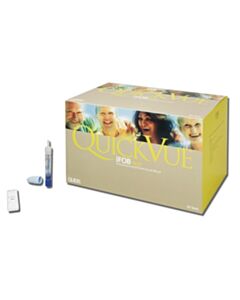 Quidel Corporation QuickVue iFOB 20 Test Kit includes: 1 pkg insert, 1 procedure card, 20 test cassettes, 20 specimen collection kits