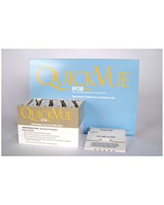 Quidel Corporation QuickVue iFOB 40 Specimen Collection Kit includes: 40 kits with 1 tube (2mL FOB buffer), collection paper, pouch, absorbent sleeve
