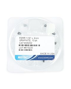 Restek Ferrules, Capillary, Graphite, for Compression-Type Fittings, 1/16" x 0.8 mm ID, 10-pk.