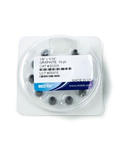 Restek Reducing Ferrules, Capillary, Graphite, for Compression-Type Fittings, 1/8" to 1/16", 10-pk.