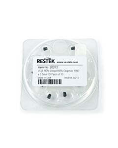 Restek Ferrules, Capillary, Vespel/Graphite for 1/16" Compression-Type Fittings, VG2, 60% Vespel/40% Graphite, 1/16" x 0.5 mm ID, 10-pk.