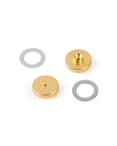 Restek Cross-Disk Inlet Seals, 0.8 mm, Gold-Plated, for Agilent GCs, 2-pk.