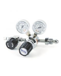 Restek Single-Stage, Ultra-High Purity Regulator, Inert Gas, CGA 580, Chrome-Plated Brass