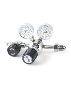 Restek Single-Stage, Ultra-High Purity Regulator, Air, CGA 590, Chrome-Plated Brass