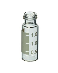 Restek Short-Cap Vial with Grad Marking Spot, 9-425 Screw-Thread, 2.0 mL, 9 mm, 12 x 32 (vial only), Clear, 100-pk.