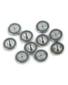 Restek Dual Vespel Ring Inlet Seals, 1.2 mm, Stainless Steel, for Agilent GCs, 10-pk.