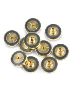 Restek Dual Vespel Ring Inlet Seals, 1.2 mm, Gold-Plated, for Agilent GCs, 10-pk.
