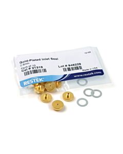 Restek Replacement Inlet Seals, 0.8 mm, Gold-Plated, for Agilent GCs, 10-pk.
