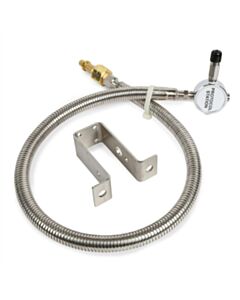 Restek Regulator Manifold, Chrome-Plated Brass for CGA 350 (H2,P5) Protocol Wall Mount for Single- or Dual-Stage Regulators