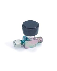 Restek 1/4" Male NPT x 1/4" Male Compression Sample Cylinder Valve, 3500 psig DOT Pressure Rating, Sulfinert Treated