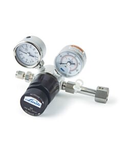 Restek Linde 7621 Mini Stainless-Steel High Purity Single-Stage Regulator for 6A Cylinder, CGA 180 (0-30 psig)