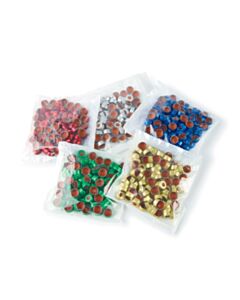 Restek Aluminum Crimp-Top Seals with PTFE/Rubber Septa, Mixed, 2.0 mL, 11 mm, 500-pk.