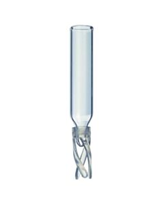 Restek Vial Inserts, Glass, Big Mouth w/Bottom Spring, 250 µL, 100-pk.