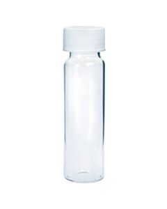 Restek Precleaned Volatile Organic Analyte (VOA) Sampling Vials, 40 mL, 24-400 Screw-Thread Open Top with 0.125" PTFE/Silcone Septa, Clear, 72-pk.