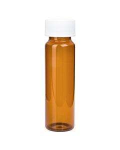 Restek Precleaned Volatile Organic Analyte (VOA) Sampling Vials, 40 mL, 24-400 Screw-ThreadOpen Top with 0.125" PTFE/Silcone Septa, Amber, 72-pk.