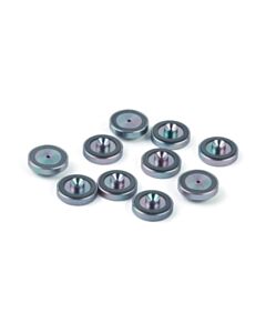 Restek Dual Vespel Ring Cross Disk Inlet Seals, 0.8 mm, Siltek Treated, for Agilent GCs, 10-pk.