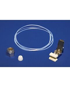 Restek Personal Sample Inlet Mini-Can Accessory, 3 x 1/16" OD PTFE Tubing, Clip, PTFE Reducing Ferrule, 1/4" Stainless-Steel Nut